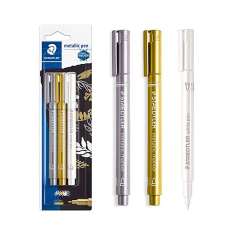 Pisaki Staedtler Metaliczne, 3 kolory